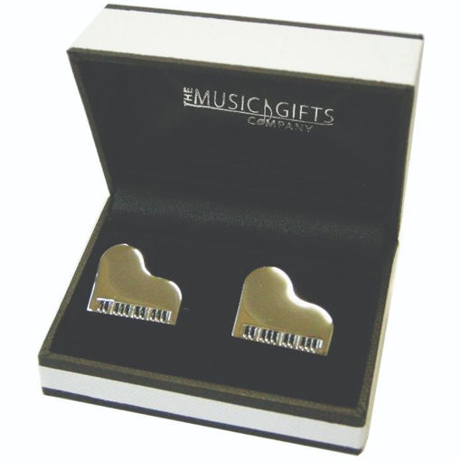 Picture of SILVER-PLATED PIANO CUFFLINKS